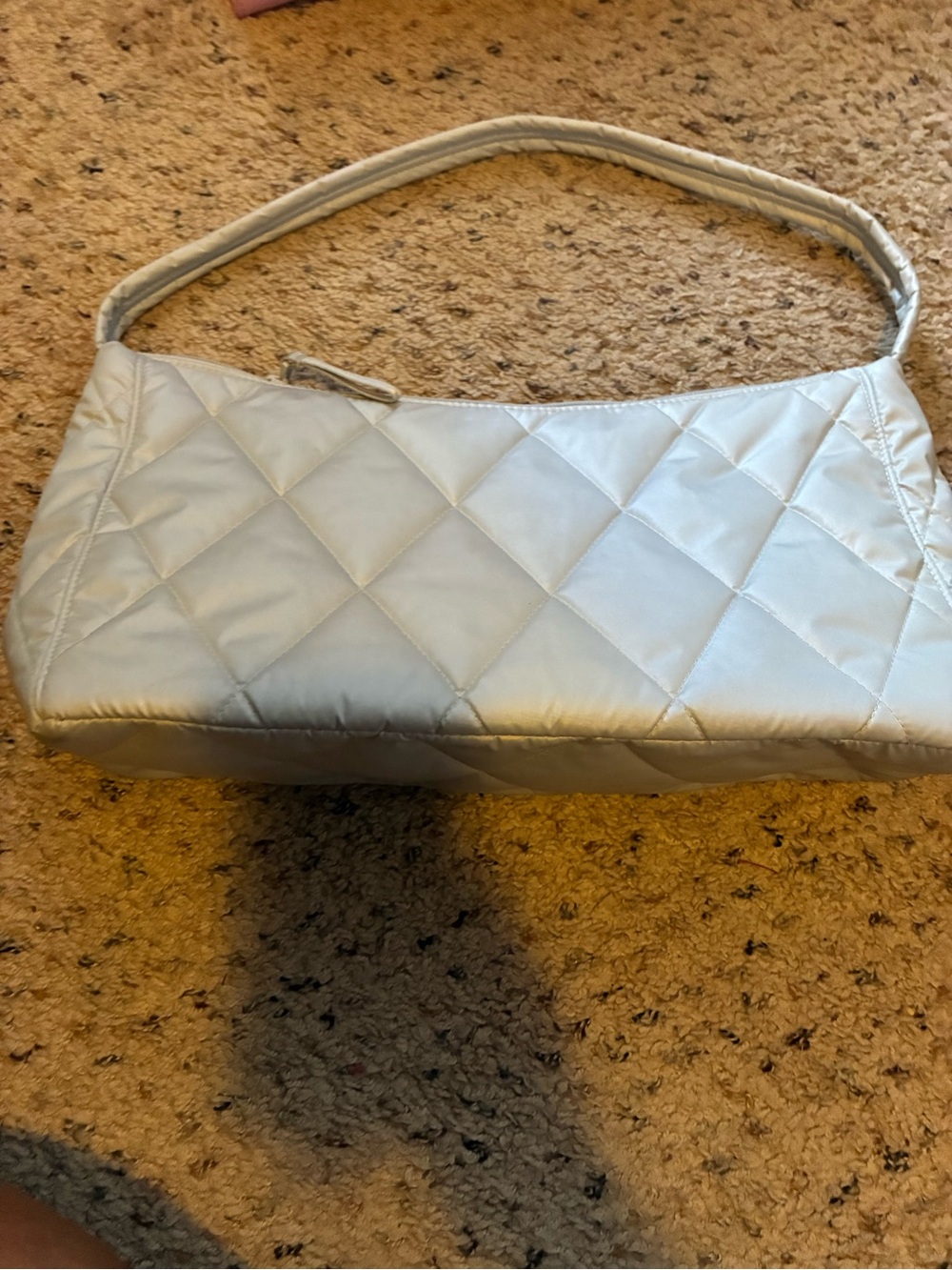 Vera Bradley Quilted Shoulder Bag in Light Cream